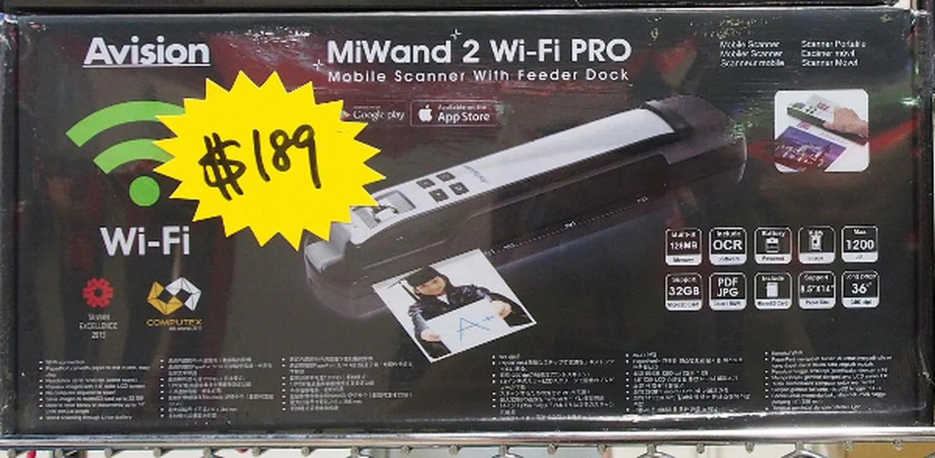 It's going at a $20 discount at the show, at the price of $189.