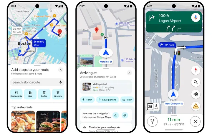 Some of what you'll be able to do within Google Maps. Photo: Google.