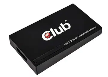 The CSV-2302 USB 3.0 to DisplayPort 4K graphics adapter. (Image Source: Club 3D) 