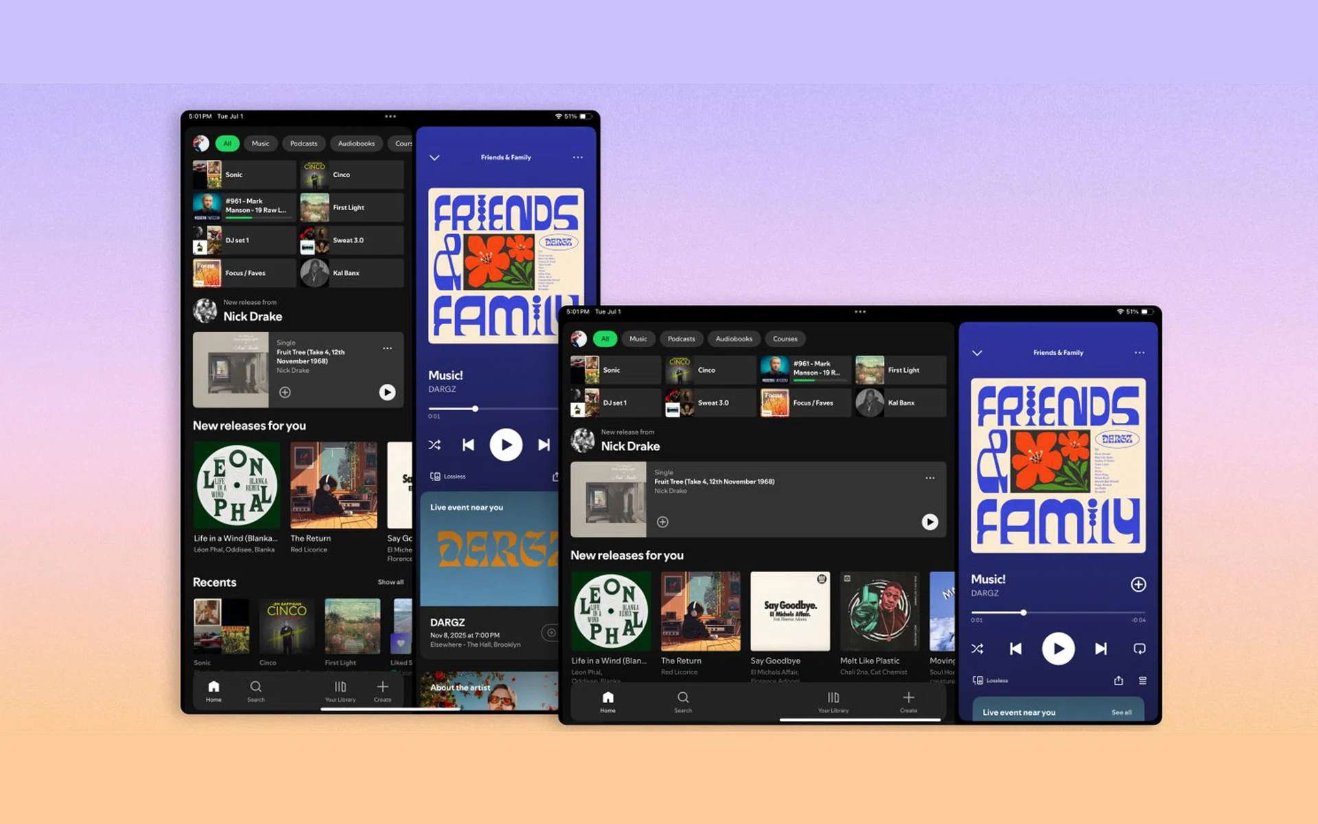 Spotify redesigns tablet app for Apple iPadOS and Android