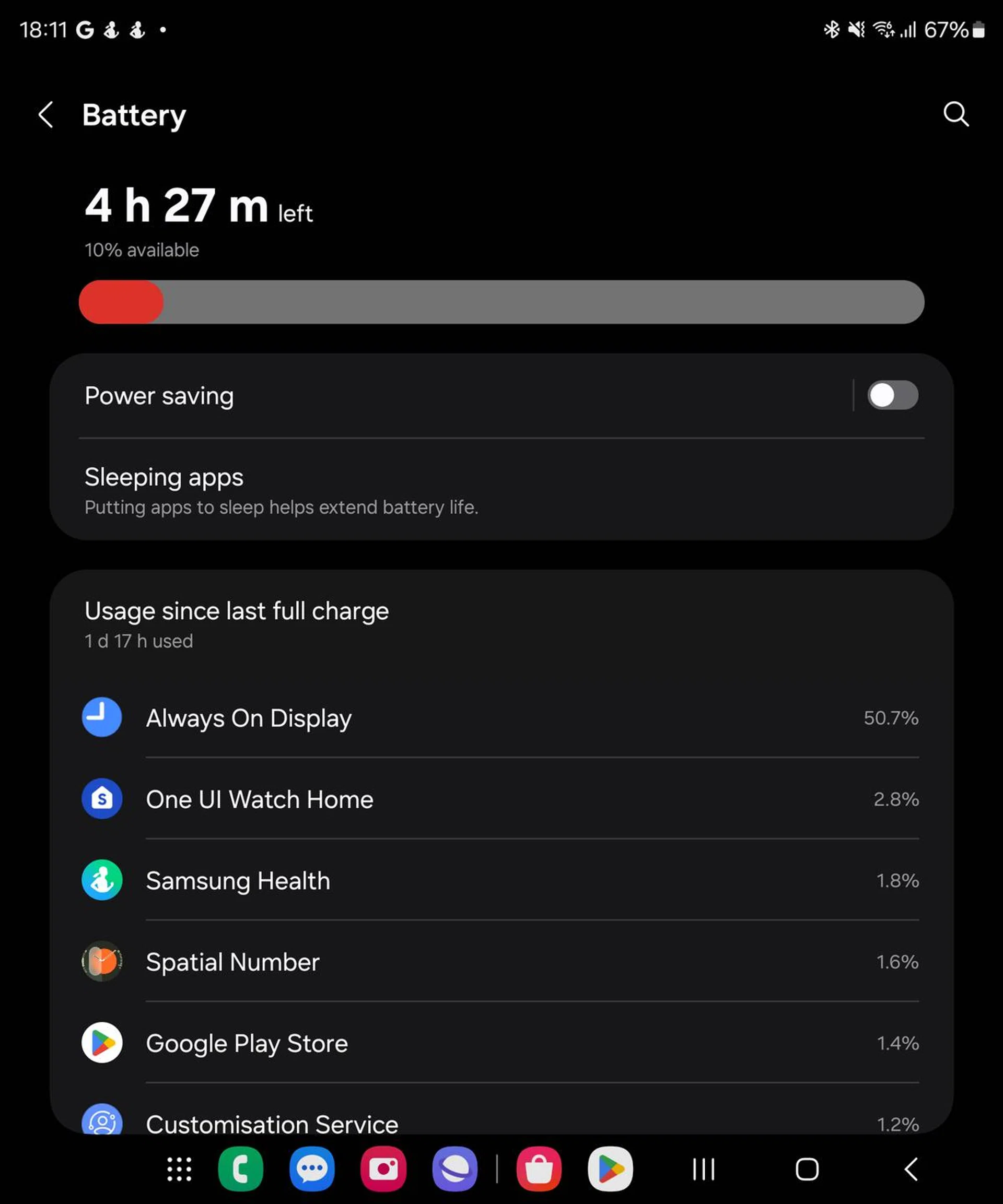 Average battery life with Always-On display will last a full day and then some. Image: HWZ