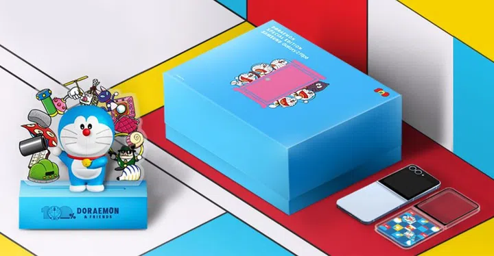 Samsung is only offering the Doraemon Special Edition of the Galaxy Z Flip6 in Hong Kong. Photo: Samsung