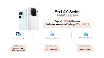 Stackable deposit bonus with pre-order OPPO Find X10 and Pro Max