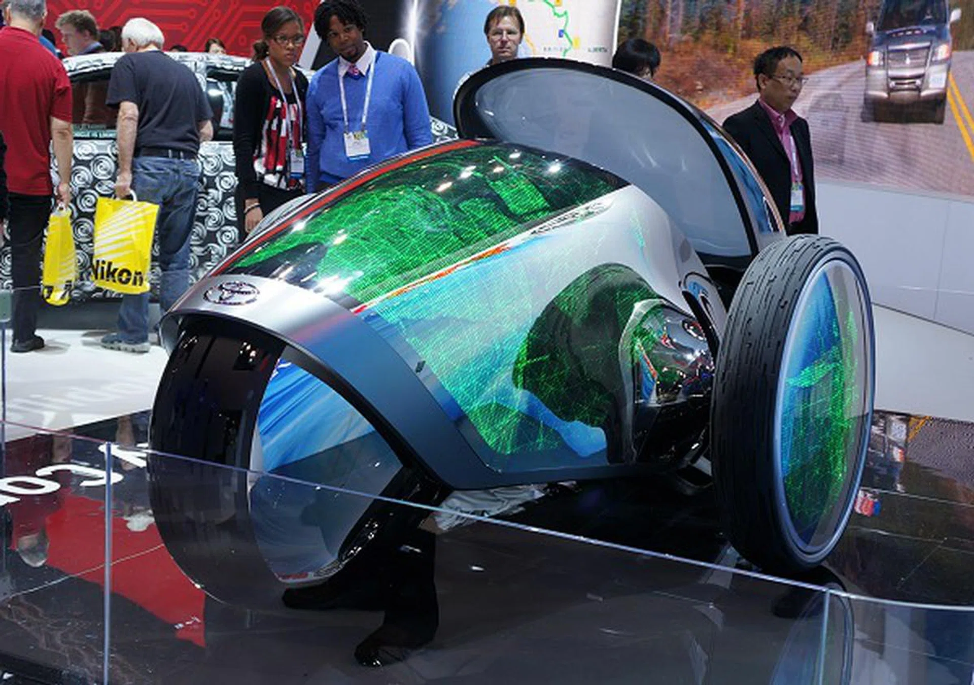 Did someone request for the Tron Light Cycle? This is Toyota's FV2, a concept car/bike with a fully computerized driving system and no steering wheel. The future is coming sooner than you thought.