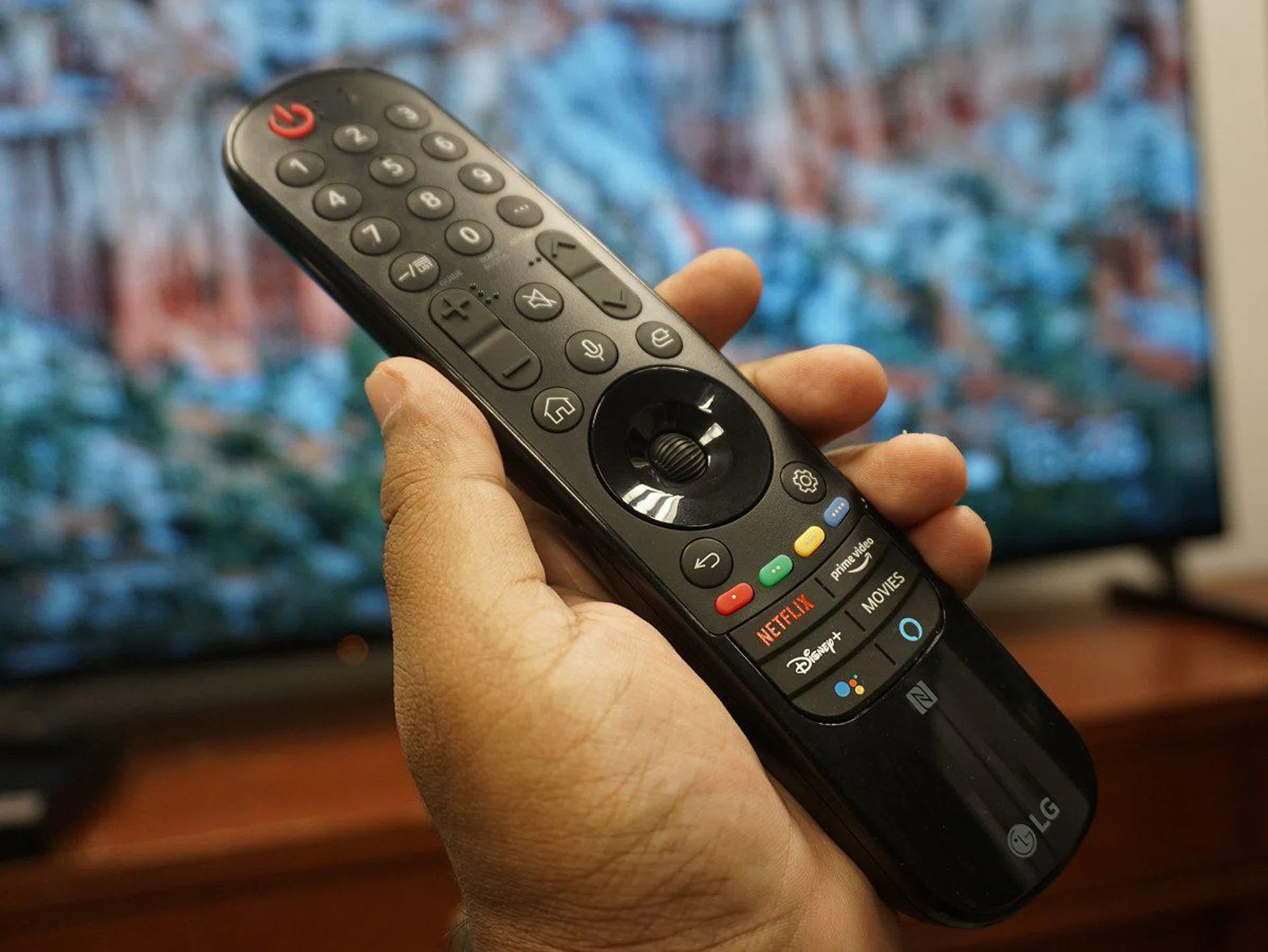 The redesigned LG remote is definitely a big step forward.