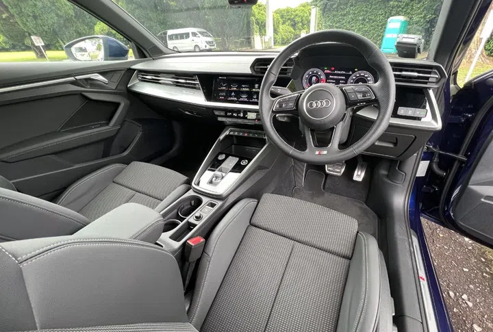 The cabin is arguably the best bit about the new A3 Sportback. It's modern, high-tech, and overall, a nice place to sit in.