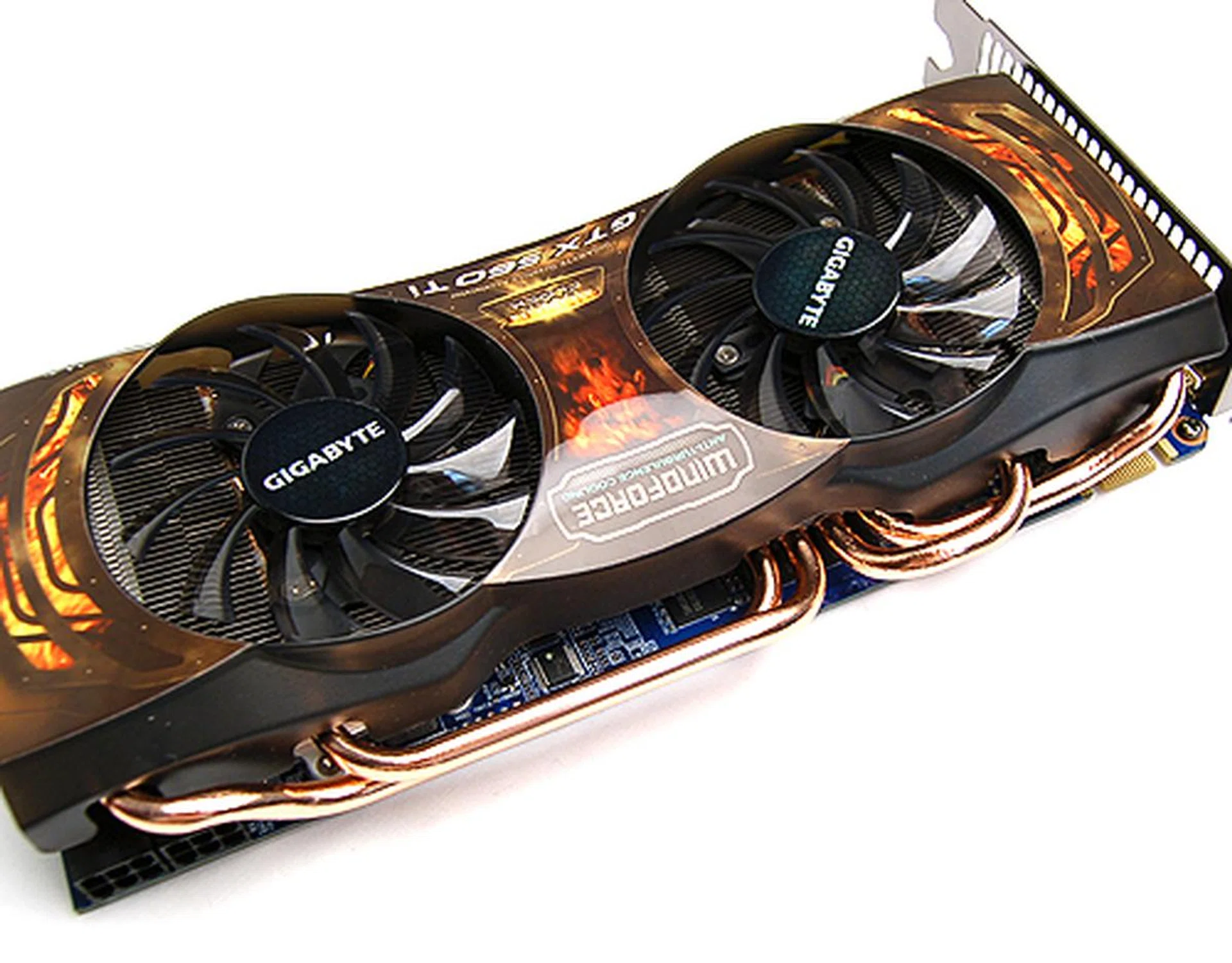 For the uninitiated, the Windforce 2x cooler has specially angled fans and heatsinks which supposedly reduce turbulent air flow and allow for a smoother flow of air.