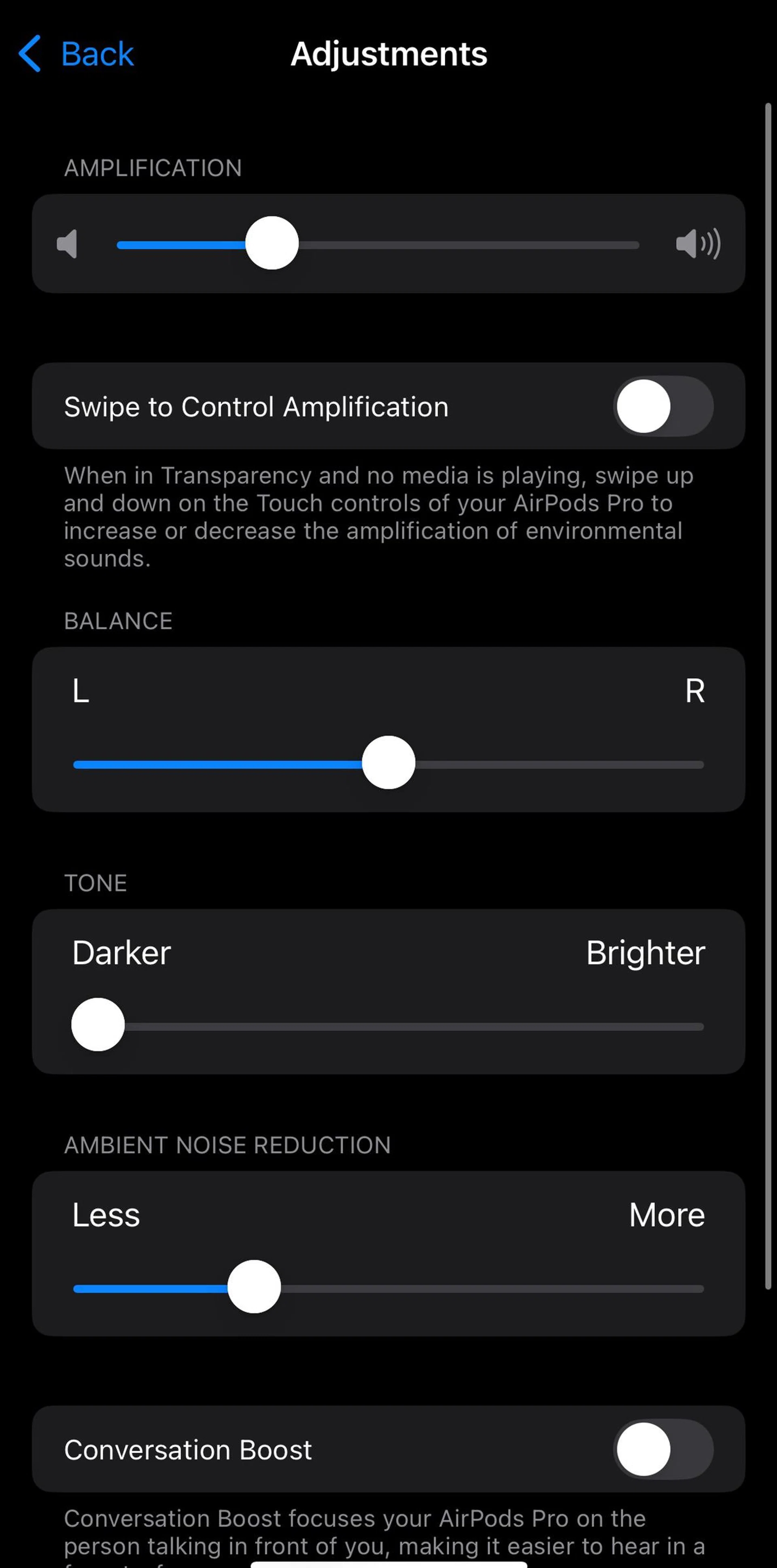 You can make adjustments to tweak the feature to your liking. Photo: HWZ