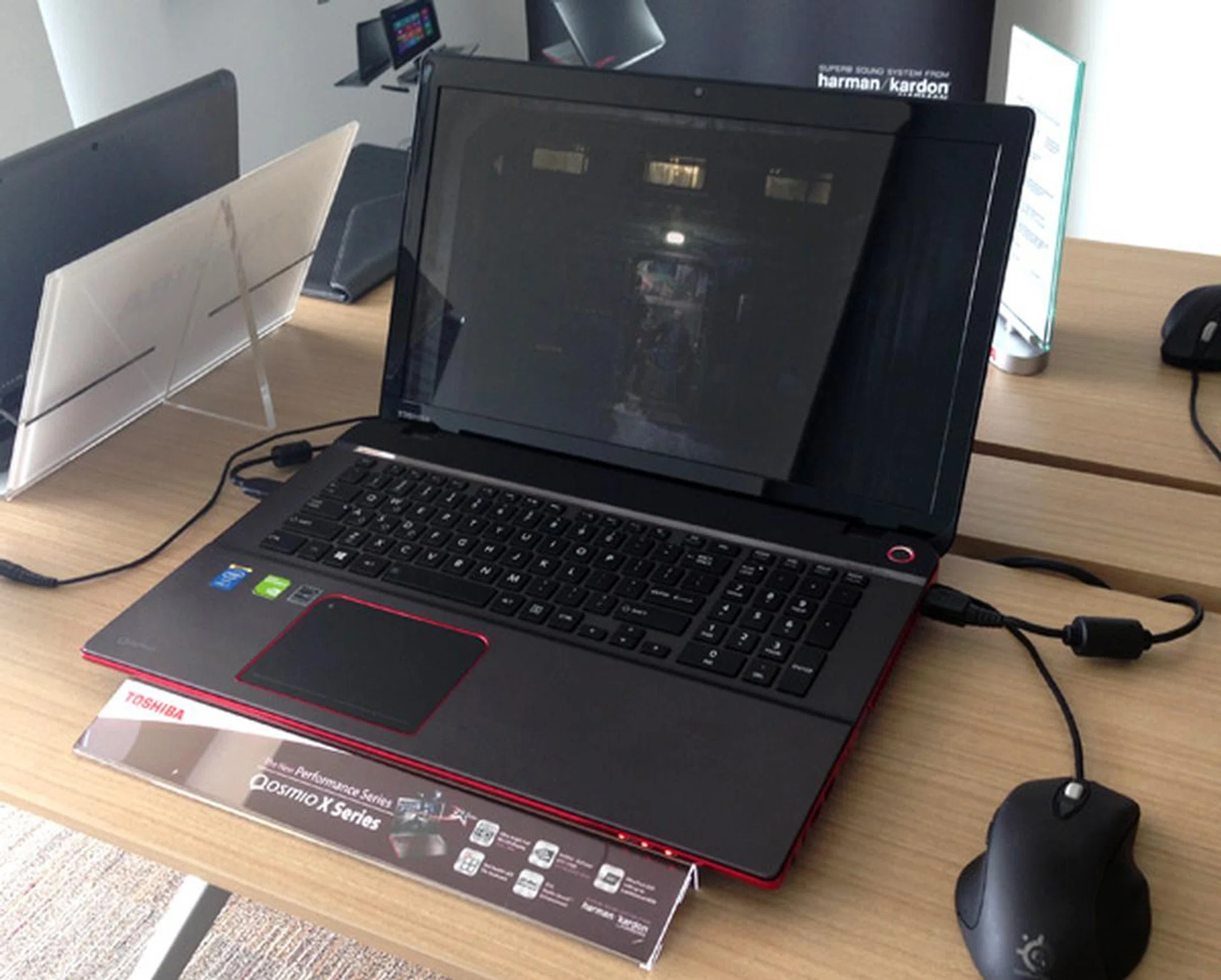 The Qosmio X70 packs a 17.3 inch full HD display and serious hardware under its hood.