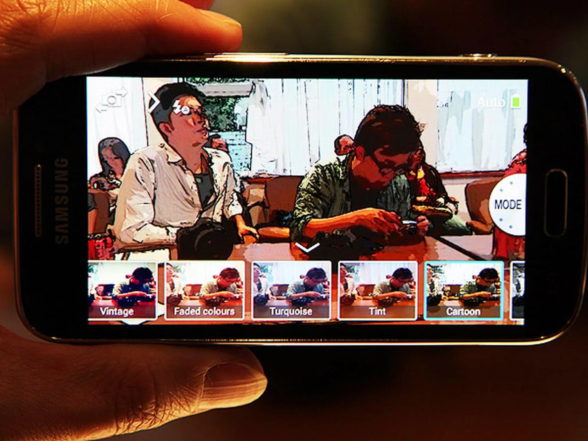 Fun filters are also available to quickly add effects into your images as it's captured.