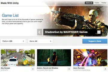 (Screenshot from: unity3d.com.)