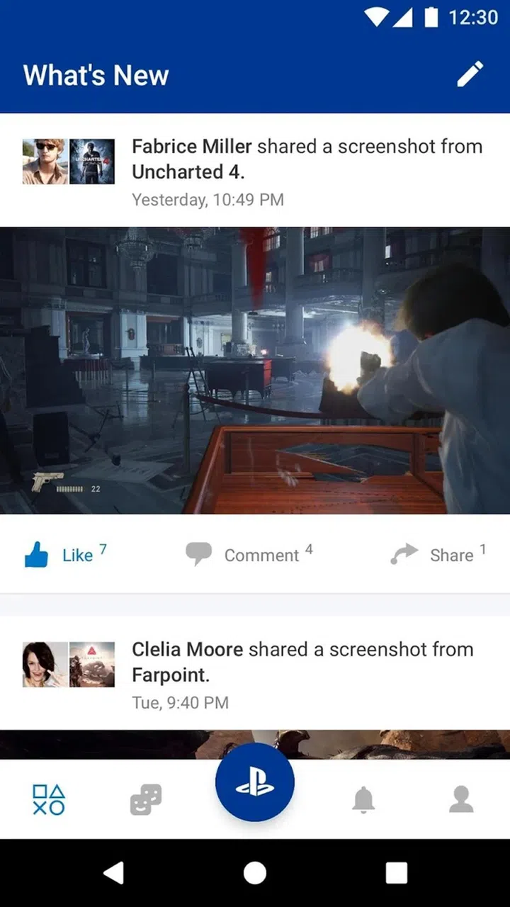 PS App before the facelift, for comparison. Source: Google Play Store.
