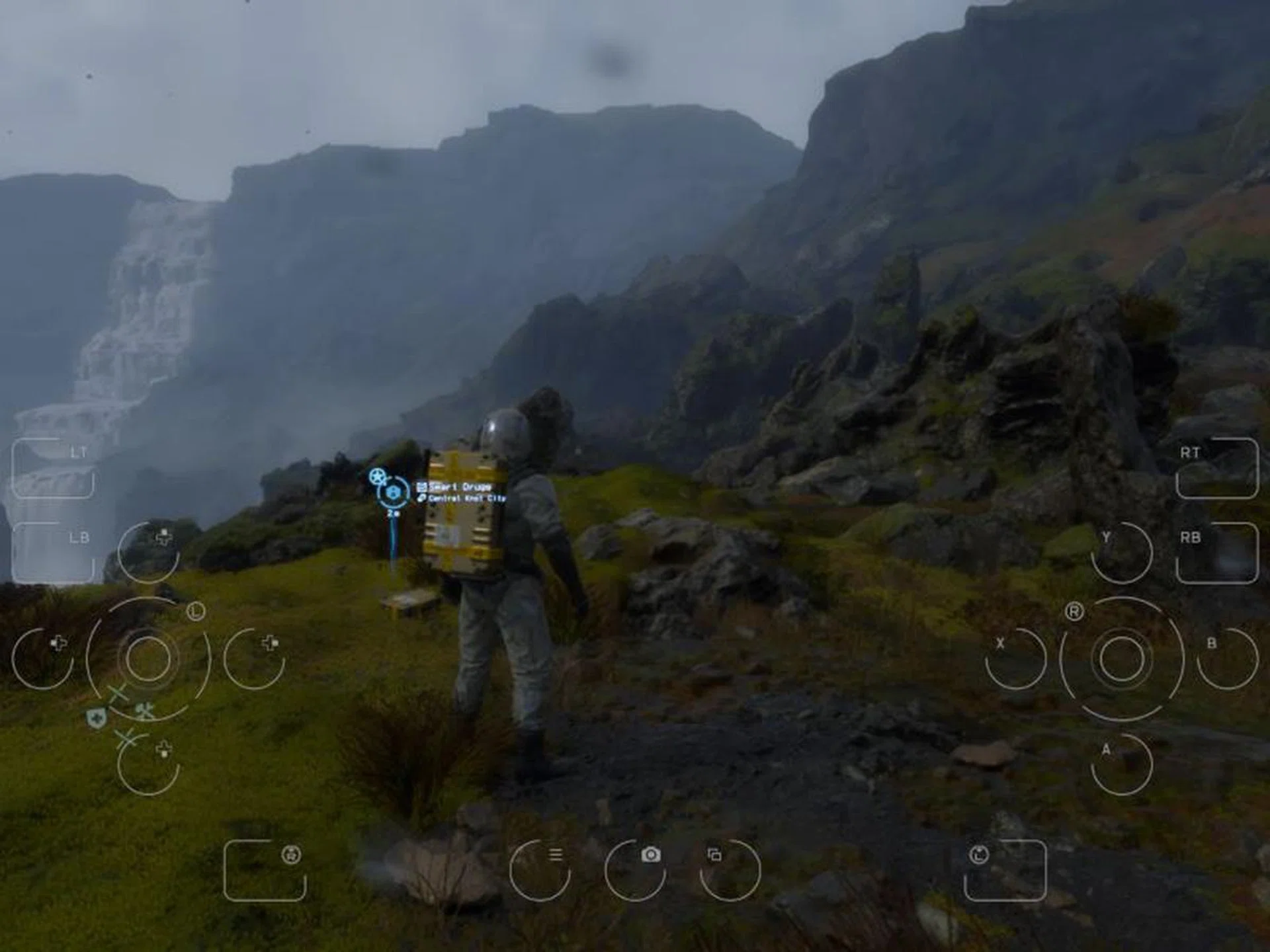 Death Stranding Director's Cut on the iPad Pro and the touch controls.