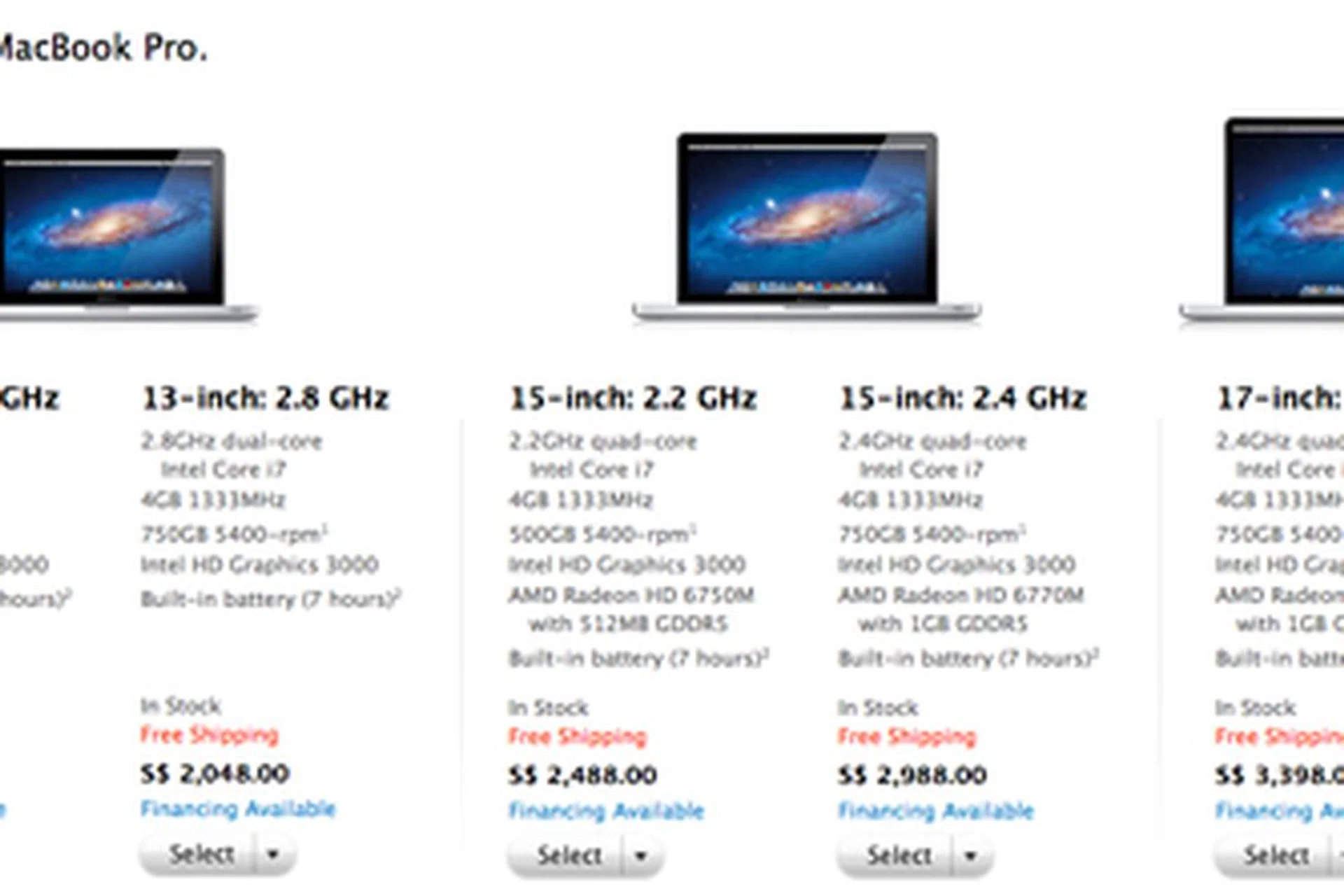 Source: Apple Store Singapore