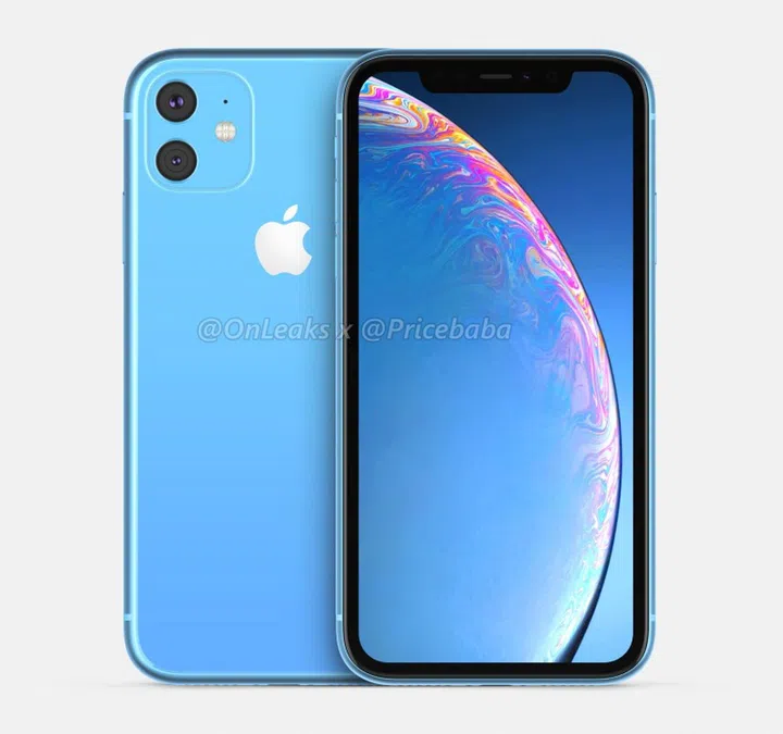 Purported render of the Apple iPhone XR 2019.