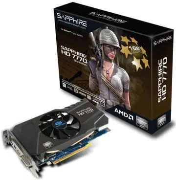 Sapphire HD 7770 GHz Edition 1GB GDDR5<br>
Core Clock: 1000MHz<br>
Memory Clock: 4500MHz