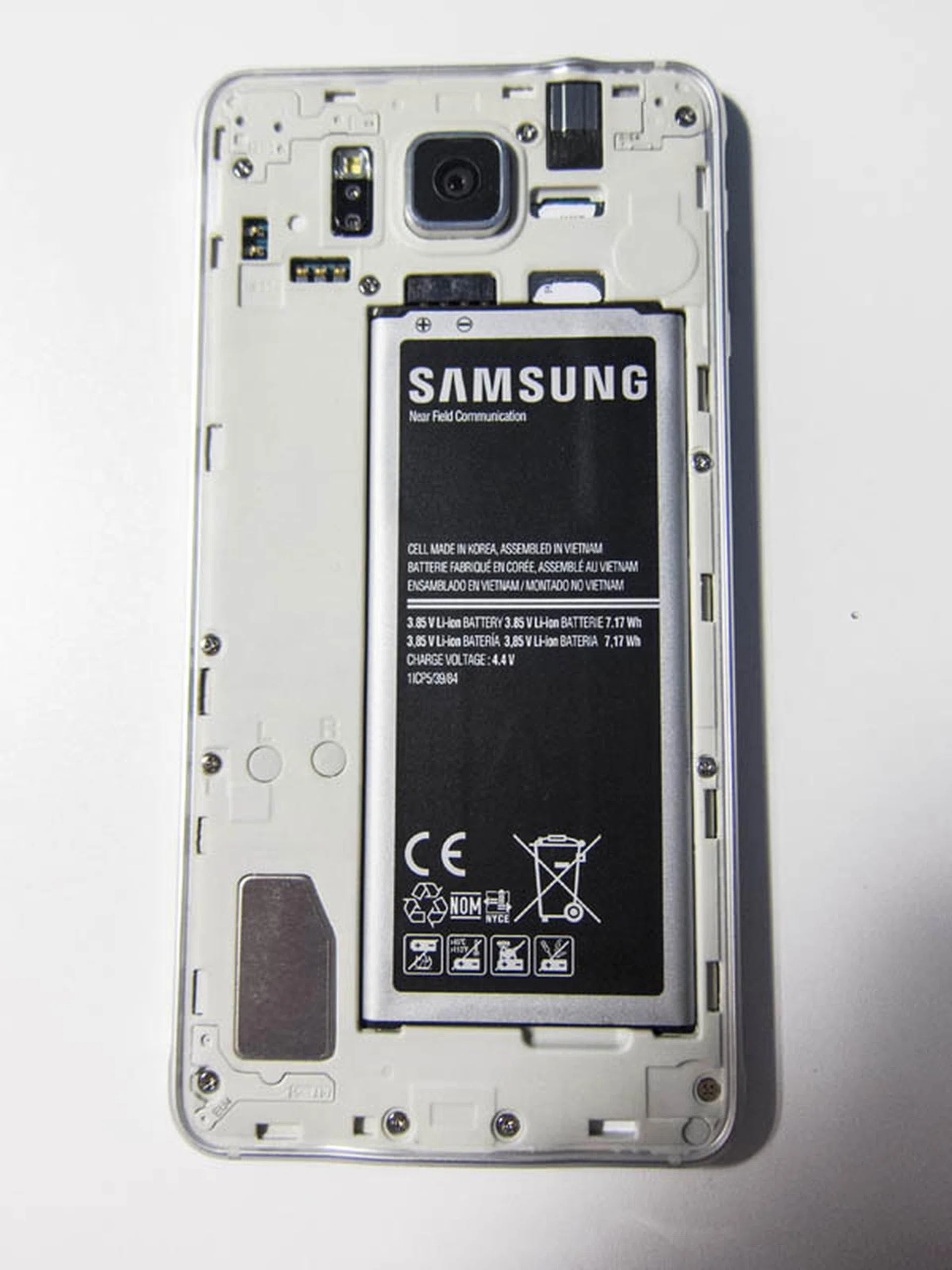 Removable battery, nano-SIM card slot... wait, where is the microSD card slot? There is none.