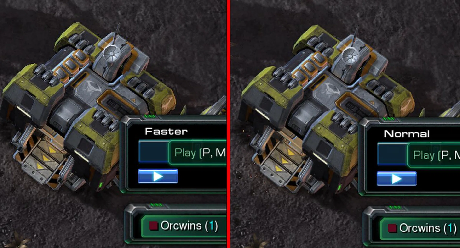 Left: without AA; Right: with AA.