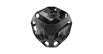 GoPro Omni, with its cube frame that holds six GoPro HERO4 cameras together for VR goodness.