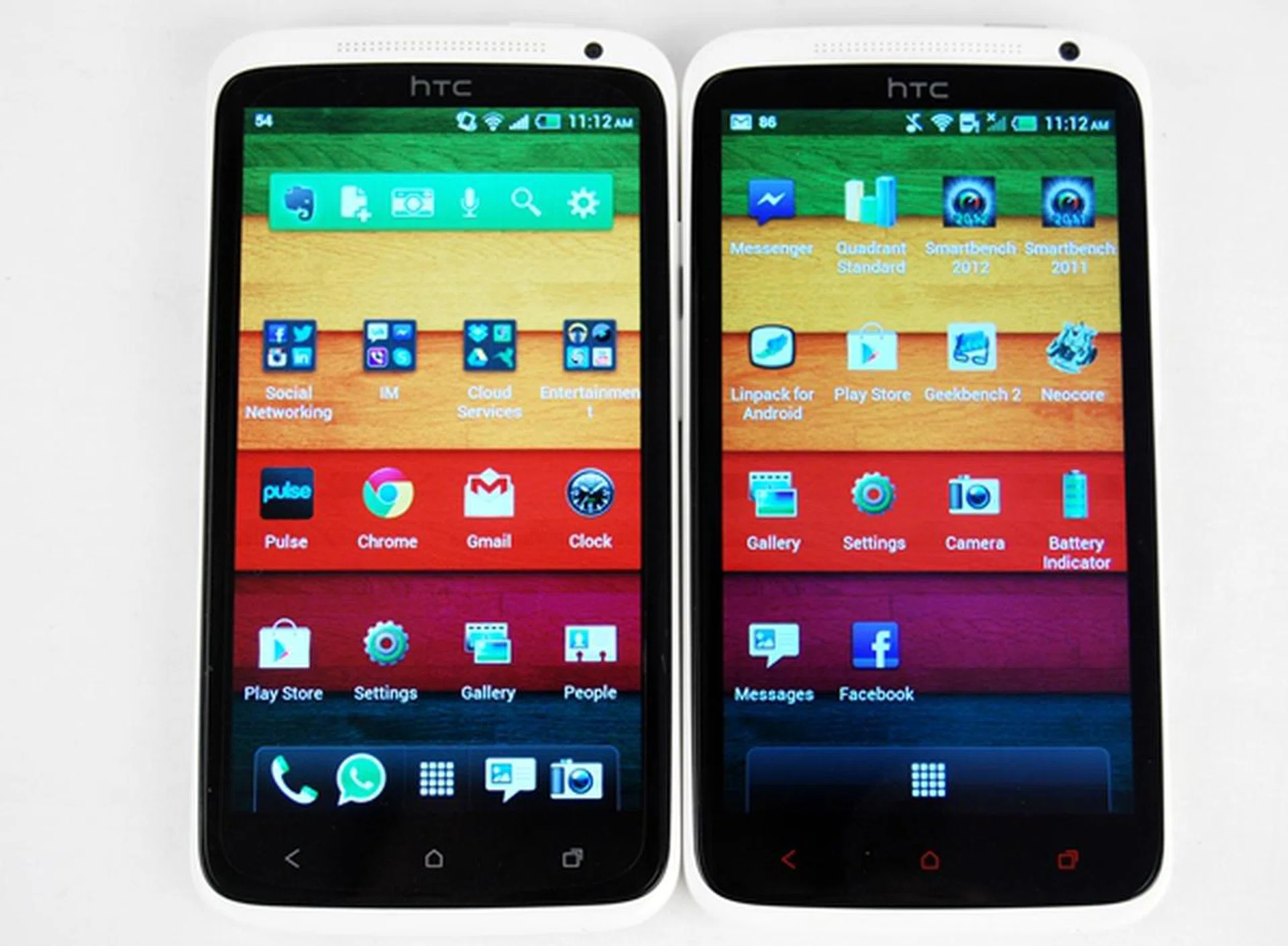If not for the red capacitive navigation buttons, you will have a hard time differentiating the HTC One X+ (right) from the One X (left).