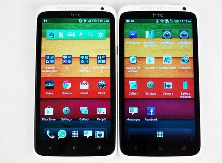 The HTC One X (left) and One X+ (right) will soon be succeeded by the upcoming HTC M7 flagship phone.