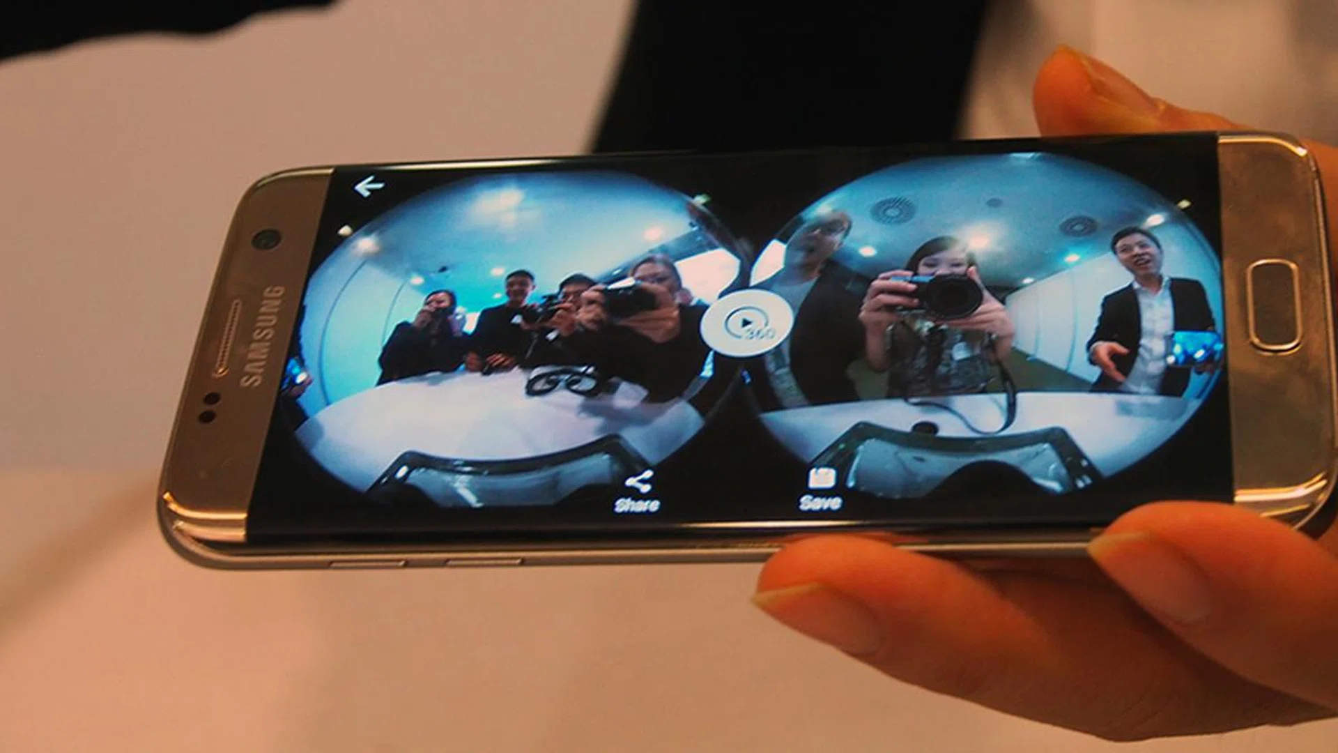 You can save recorded footage onto your smartphone as well.