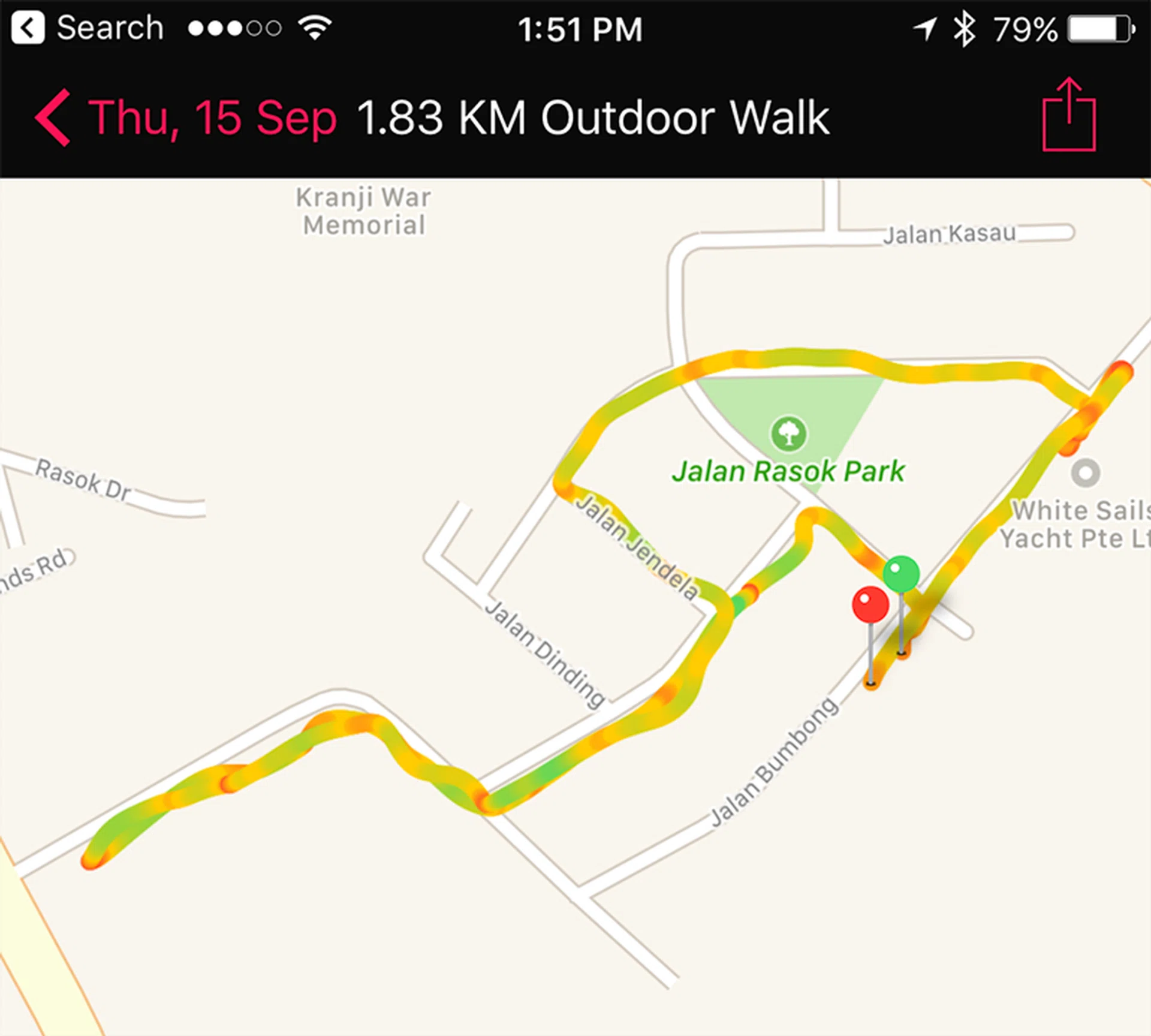 Now, you don't need to take iPhone with you if you want to map your exercise route.