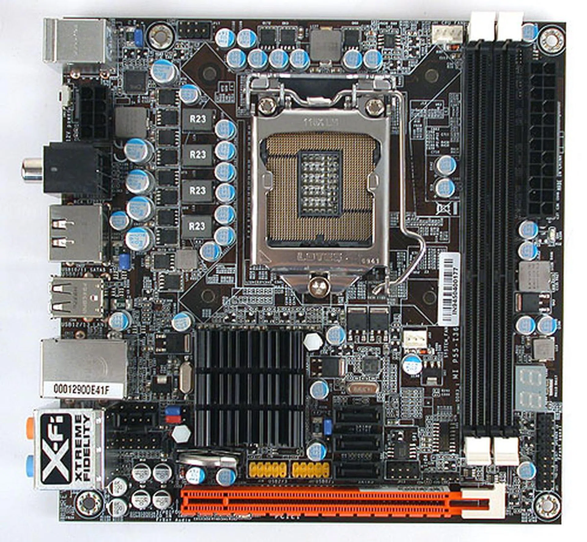 With a mini-ITX form factor, this board can only be described as compact, with cramped coming in a close second. As you can see, the PCB is packed with barely any free space.