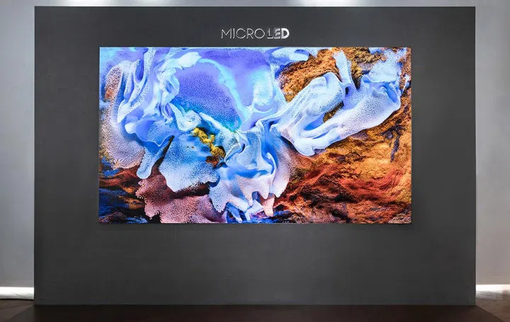 Samsung is leading the market in 75-inch TVs and above says research firm Omdia. Image courtesy of Samsung.  