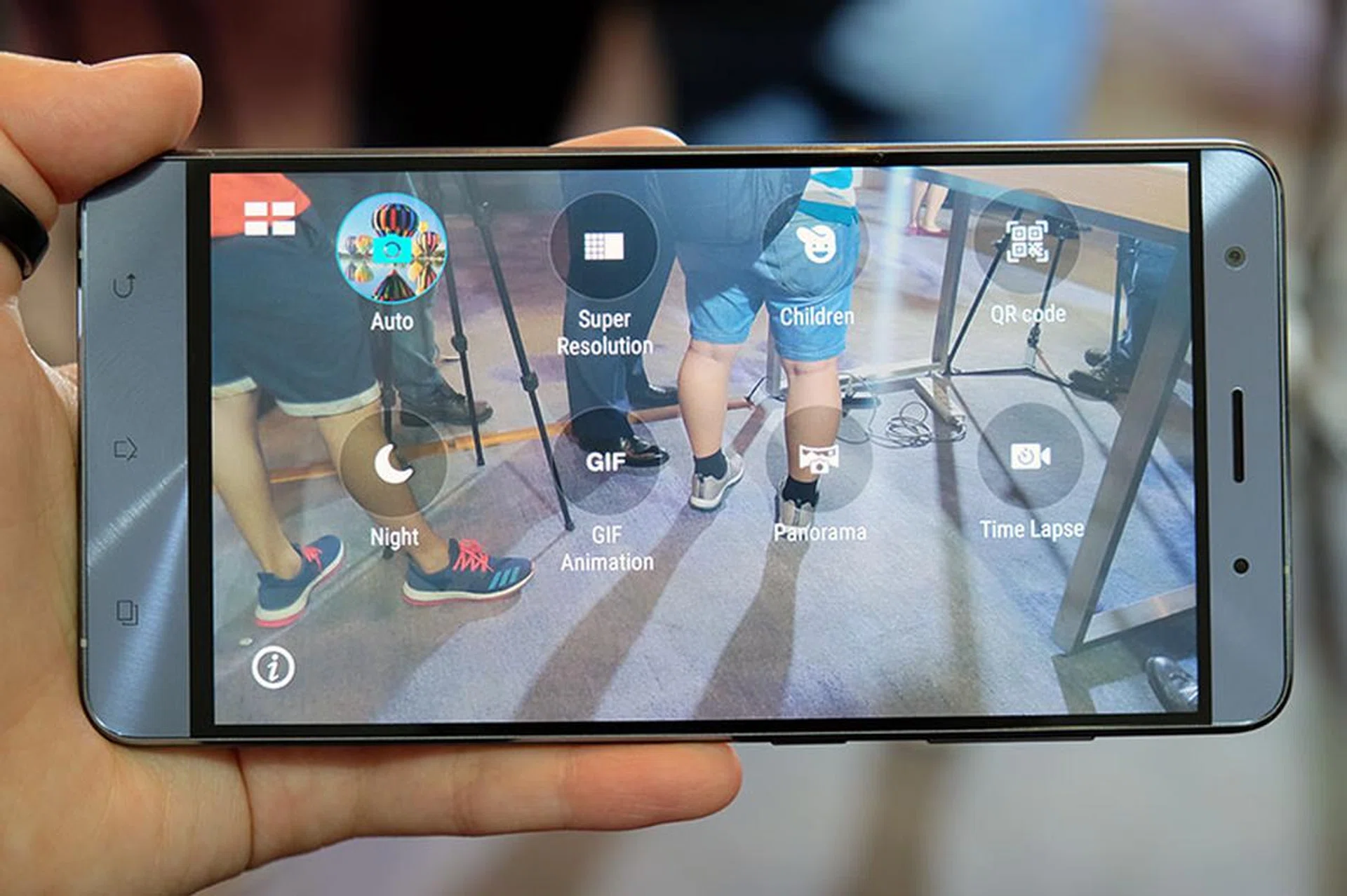 There's a range of creative capture tools built into the camera software.