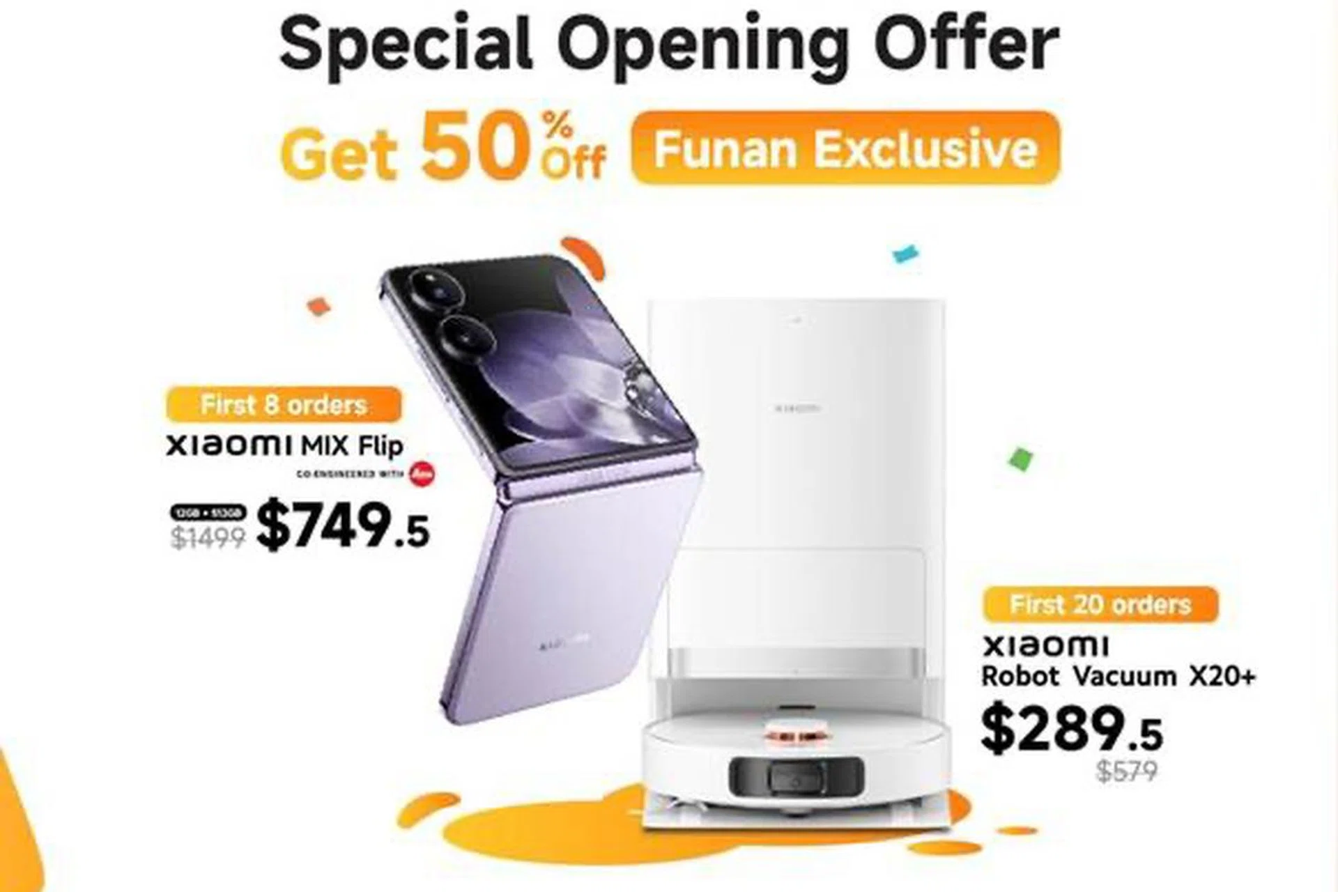 Xiaomi will celebrate its first official store opening in Singapore with exclusive deals of up to 50% this weekend. Photo: Xiaomi