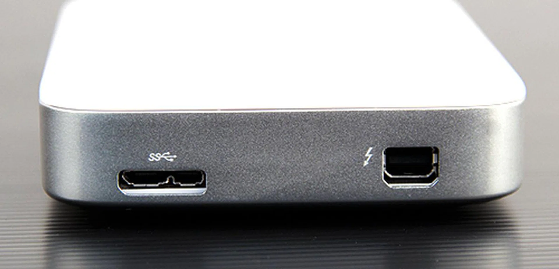 The drive is unique because it offers both USB 3.0 and Thunderbolt connectivity in a single enclosure.