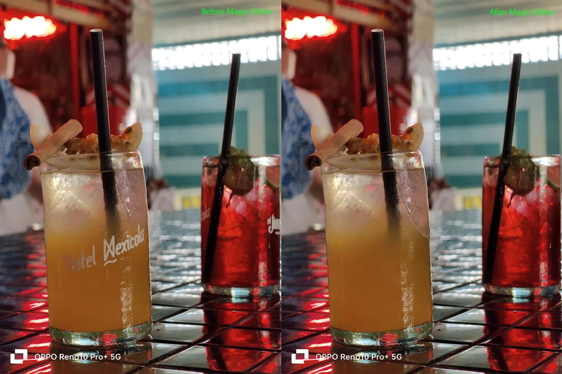 Magic Editor working on Google Photos images that were taken by another phone.