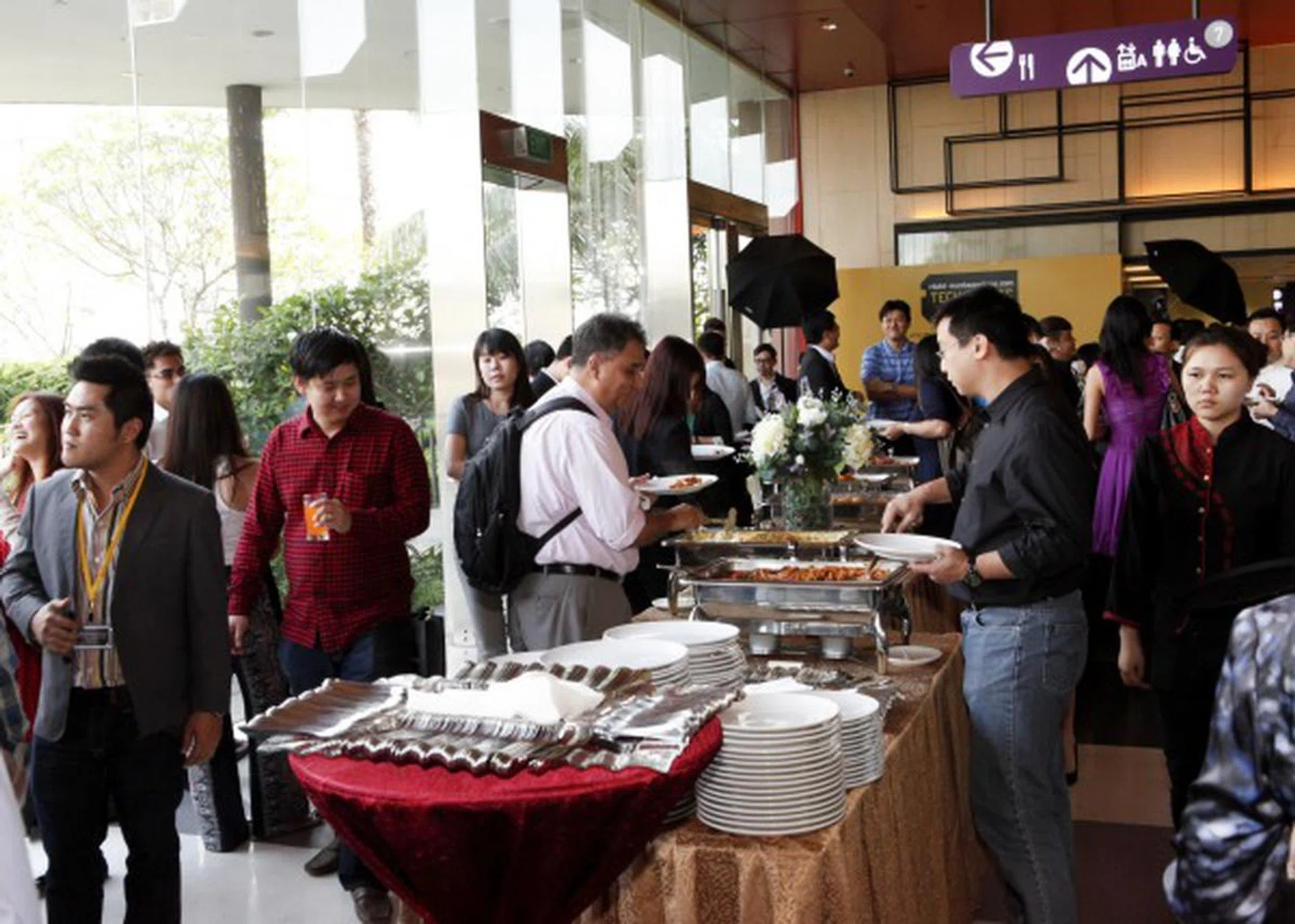 Soon after the awards presentation and 'movie trilogy' ended, a sumptuous tea-time spread was put out for our guests.