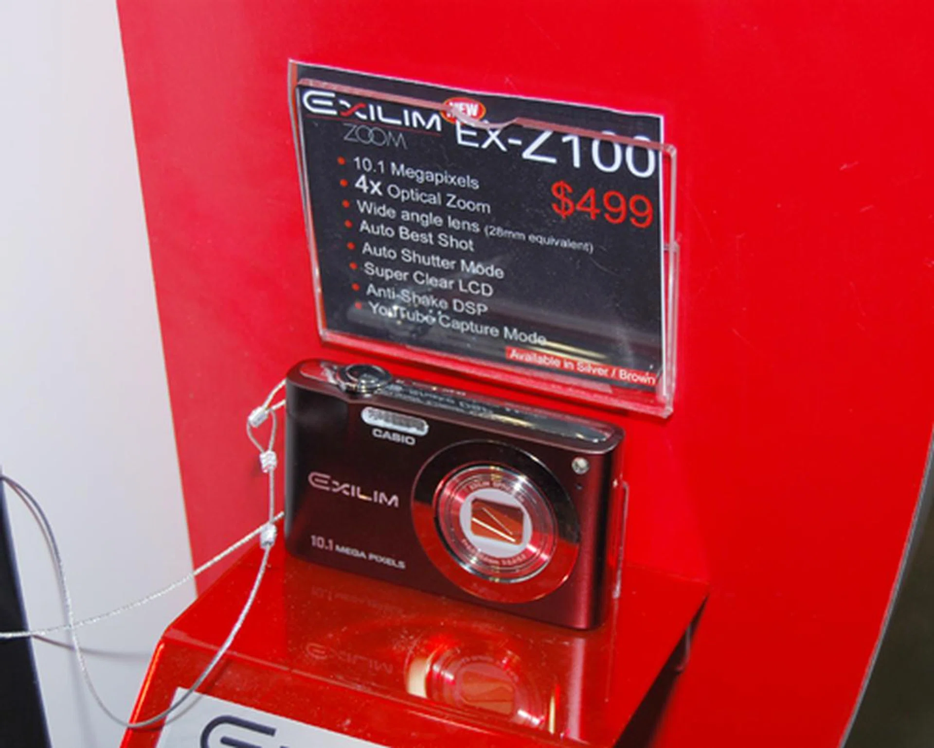  Casio welcomes its new kid on the block, the Casio EXILIM EX-Z100, with an attractive offering of S$499. With features such as H.264 Hi-Quality movies, Auto Shutter Mode and Face Detection common to its EX-Z80 sibling, the EX-Z100 ups the ante further with a 10.1-megapixel imaging resolution and supports optical zoom of up to 4X coupled with Wide Angle Lens (28mm equivalent). More free gifts worth up to S$228 await those who purchase the EX-Z100, but be fast, because, as they say, it's only while stocks last.  