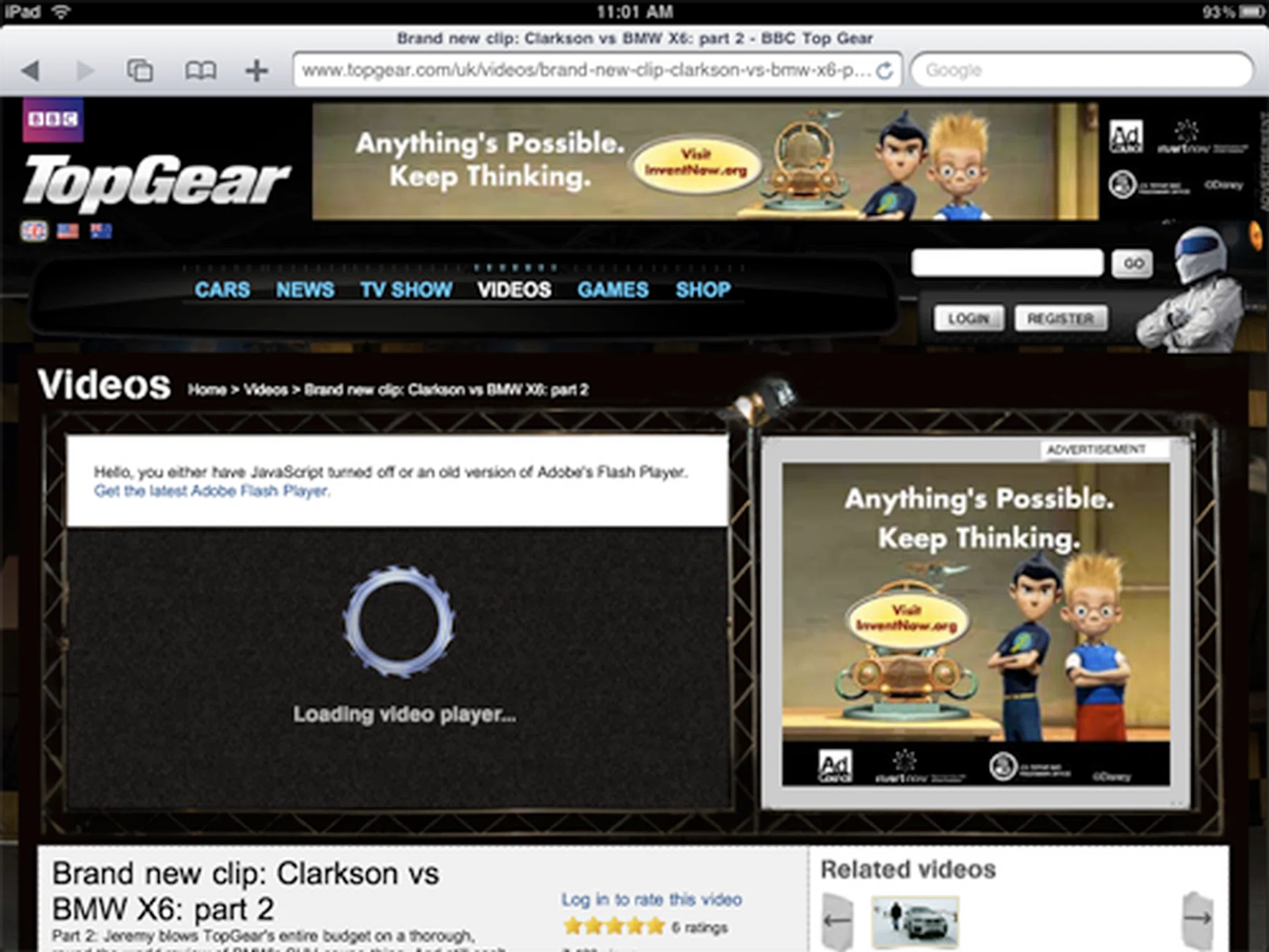 Want to watch videos? Then you're out of luck.