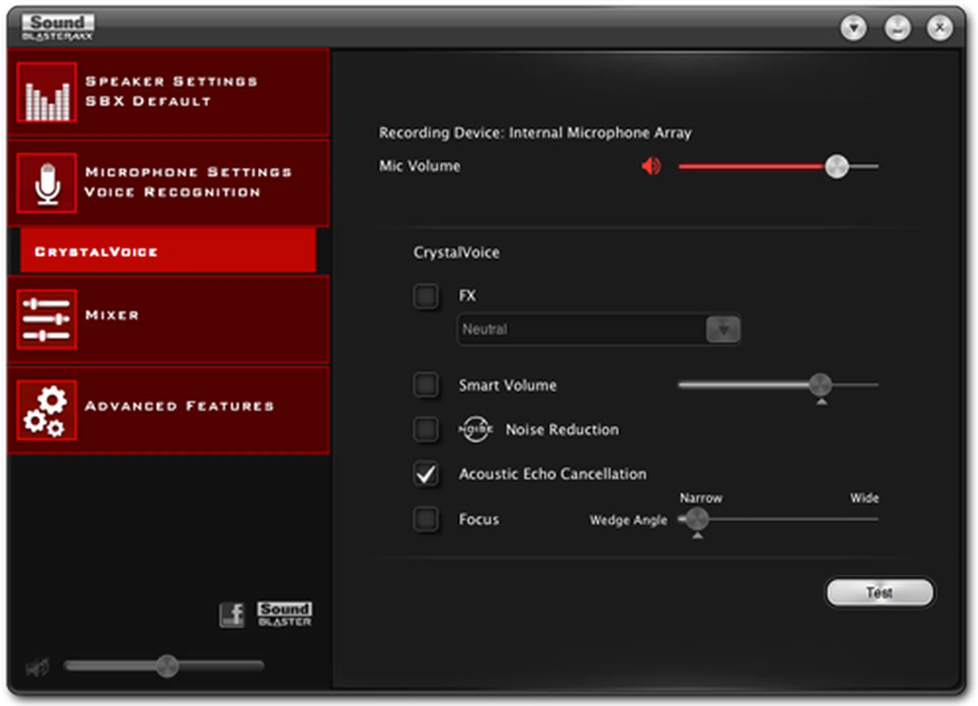 The Sound BlasterAxx Control Panel lets users tweak voice calls too. You activate (and deactivate) noise reduction, acoustic echo cancellation, VoiceFocus and also VoiceFX to change your voice into that of someone or something else.