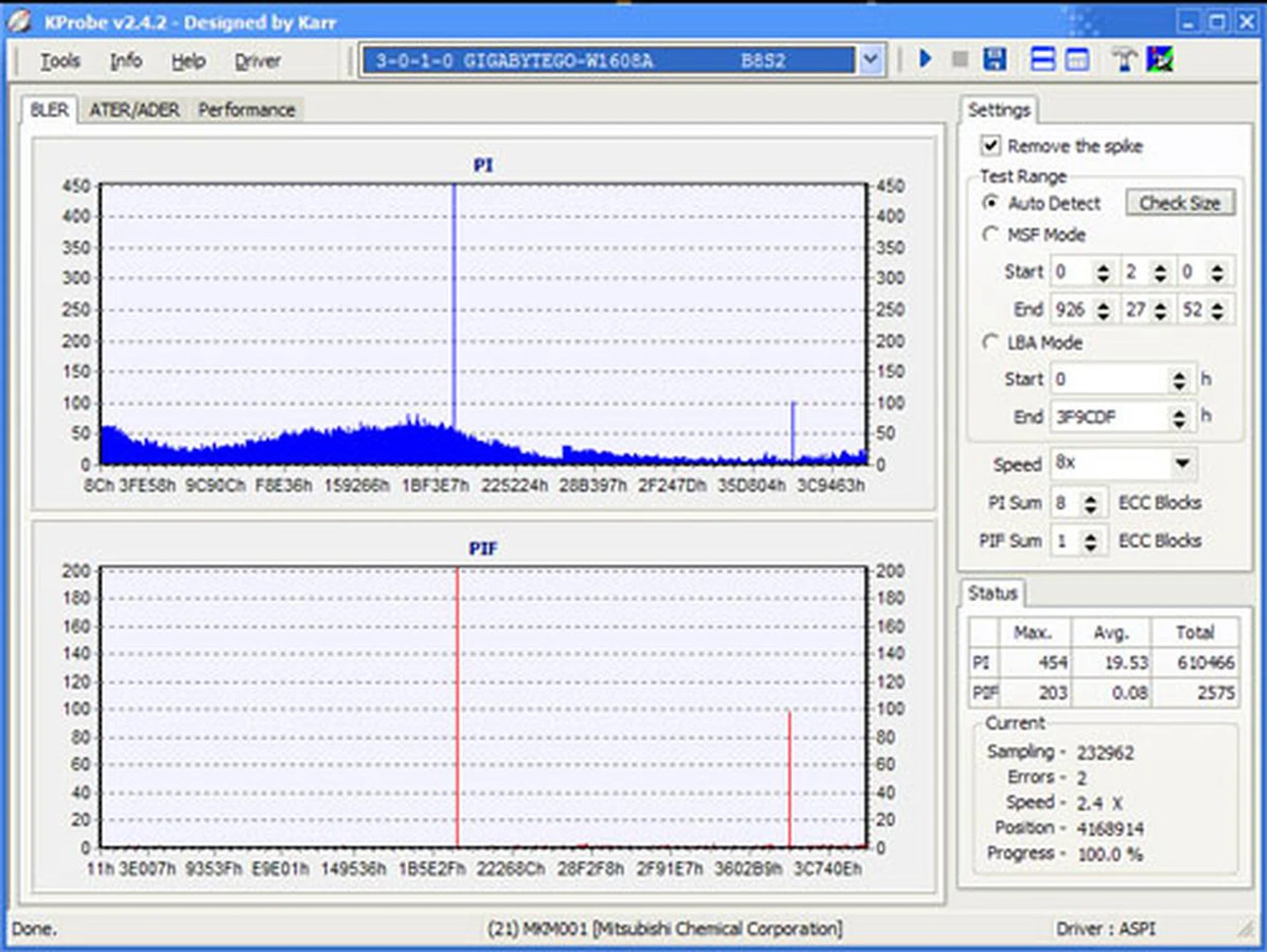 Verbatim 2.4x DVD+R Dual Layer.