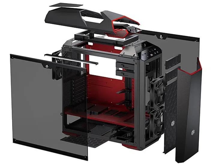 The exploded view of the MasterCase Maker 5t. (Image source: Cooler Master) 