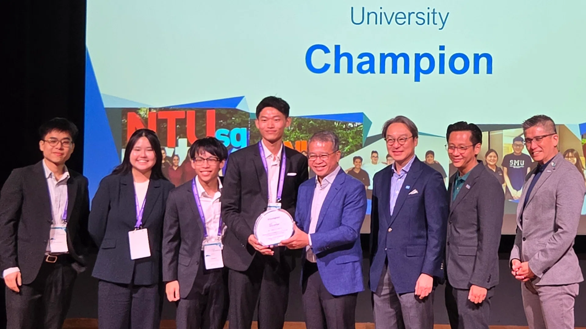 The NUS winning team.