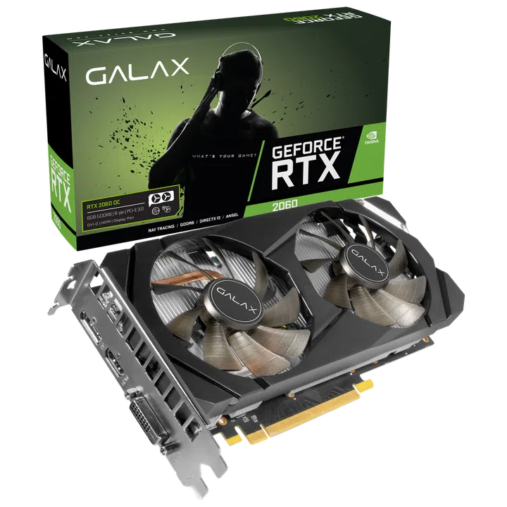 Galax GeForce RTX 2060 (1-Click OC)  (Image source: Galax)