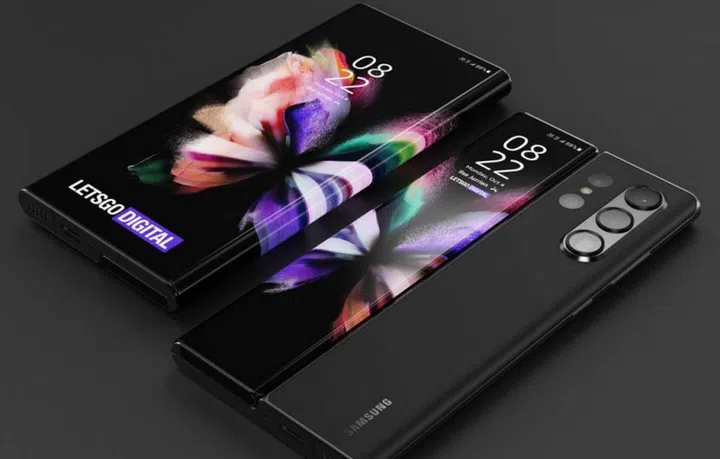Concept render of the Samsung Galaxy Z Fold4. <br>Image source: @dohyun854