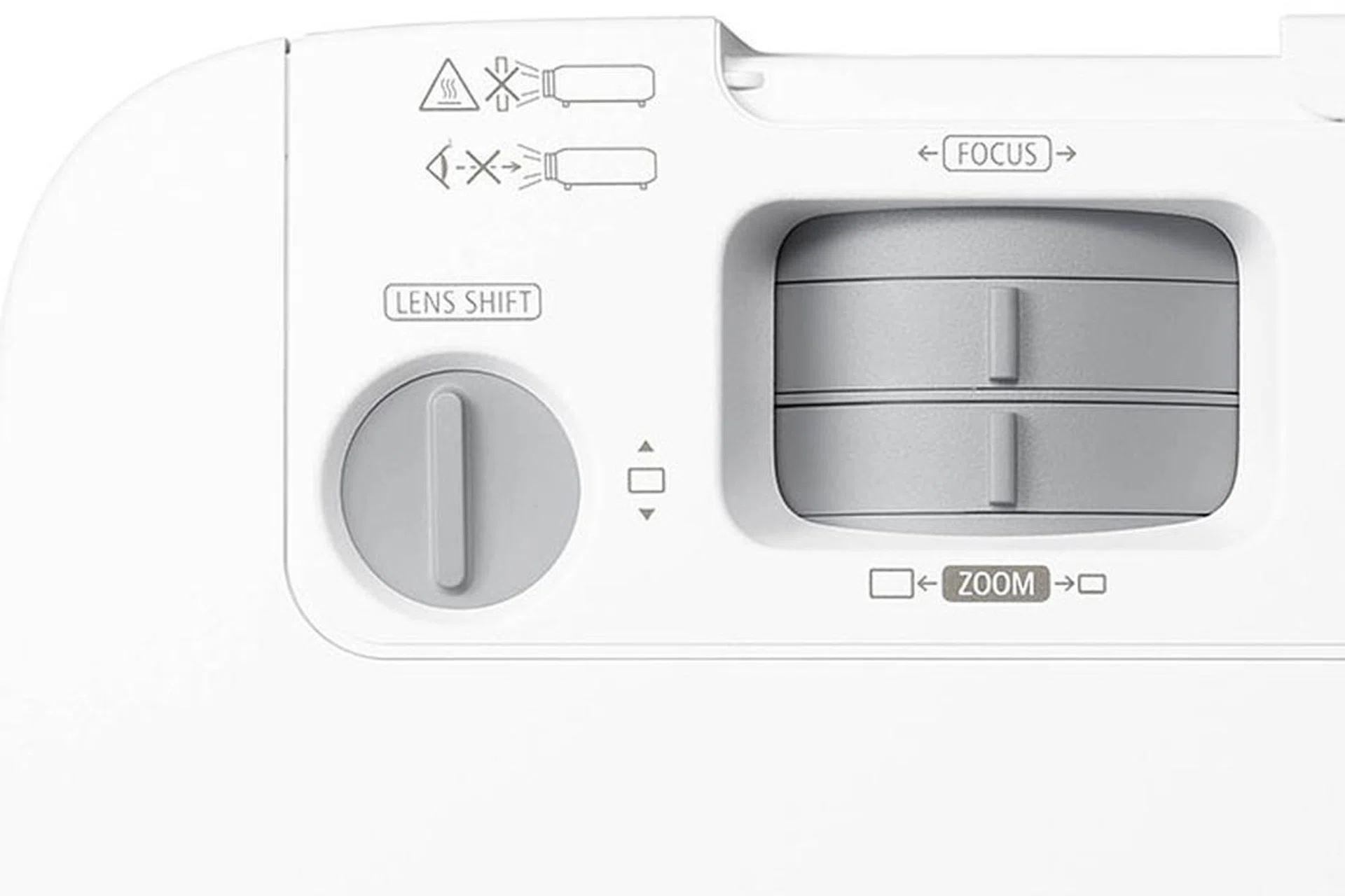 You can use the lens shift function to adjust the vertical position of the projected image.