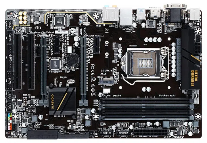 Gigabyte Z170-HD3. (Image Source: Gigabyte)