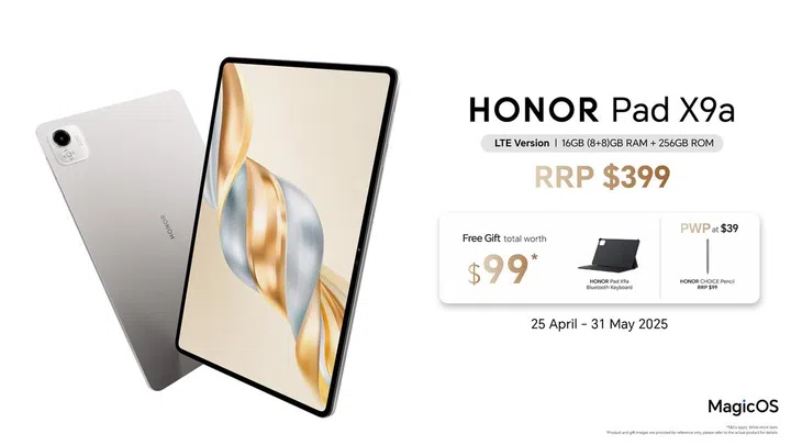 Honor Pad X9a. Image: Honor.