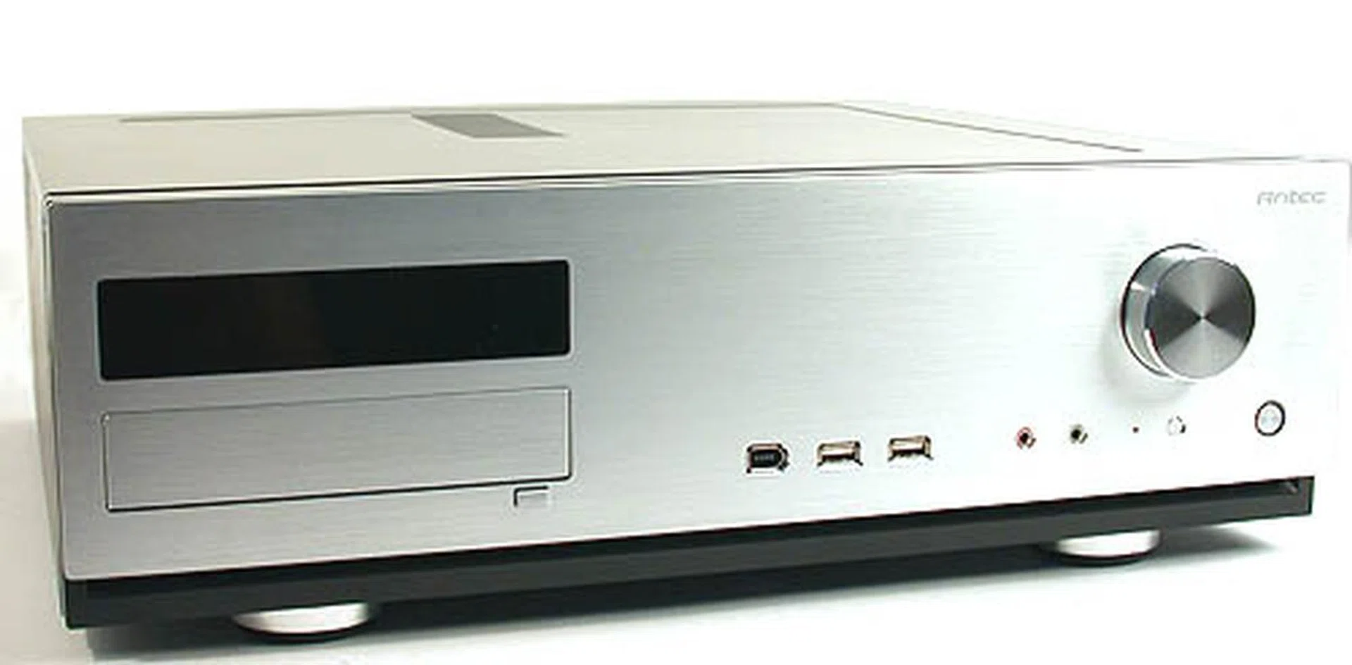  Not all casings are made equal, as this Antec Fusion Media Center Case shows. Designed for HTPC use, Antec's little baby will fit right at home next to the entertainment deck.  