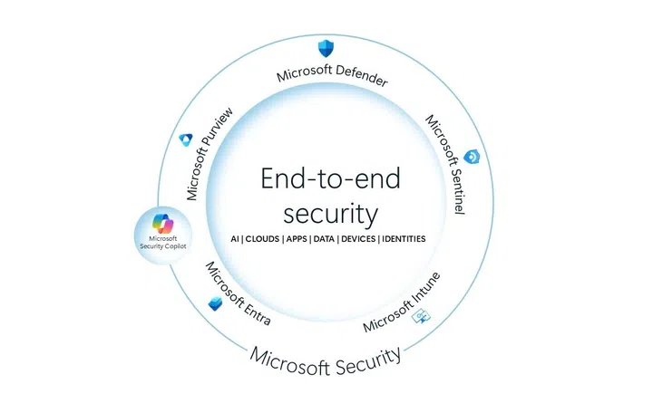 How Microsoft envisions its security will work. Photo: Microsoft.