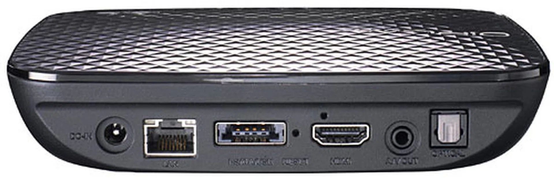 The rear of the player sees an update over the old O!Play Mini. New here are the gigabit Ethernet and USB/eSATA combo ports. There's also an HDMI 1.3 and integrated composite A/V video outputs, and a S/PDIF digital audio output.