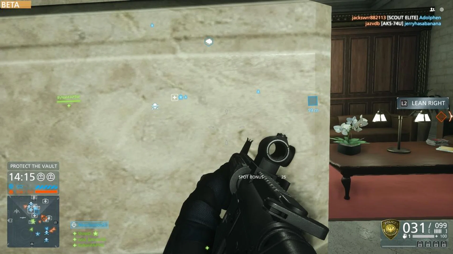 Leaning allows you to peek in and out of cover fast.