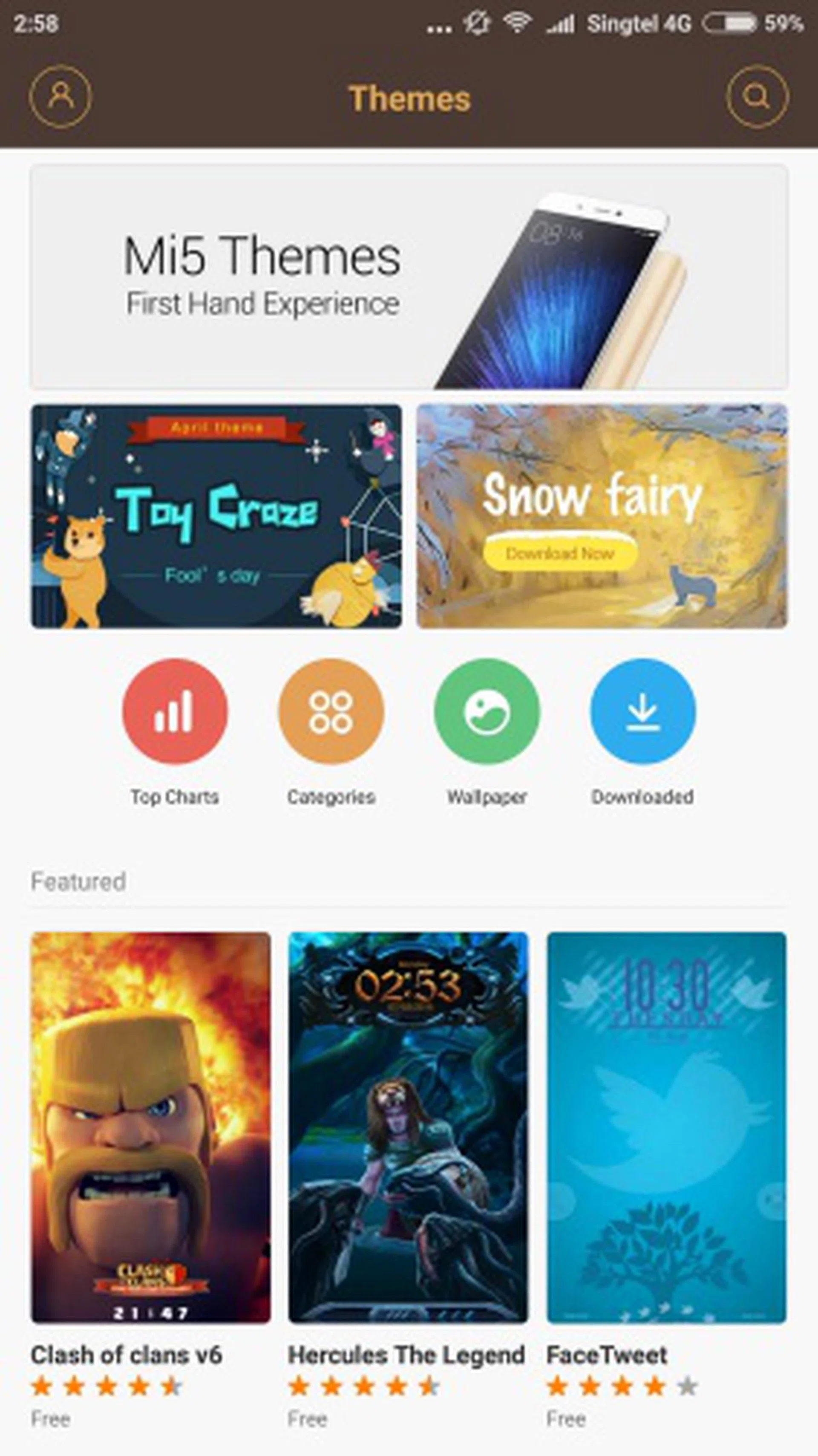 If the four individualized themes are not to your liking, you can check out the thosuands of themes already available. 